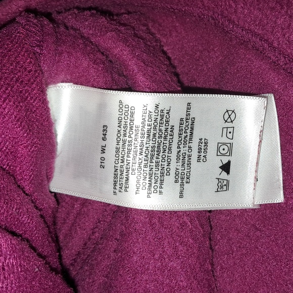 Columbia Omni-Tech 3-N-1 Woman's Large Full Zip Hooded Jacket. Purple - Picture 15 of 16